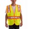 Tingley Two-Tone Hi-Vis Surveyors Vest 2XL/3XL Class 2 , Zipper 8 Pockets, 2 Mic Tab V73852.2X-3X - alternate 2